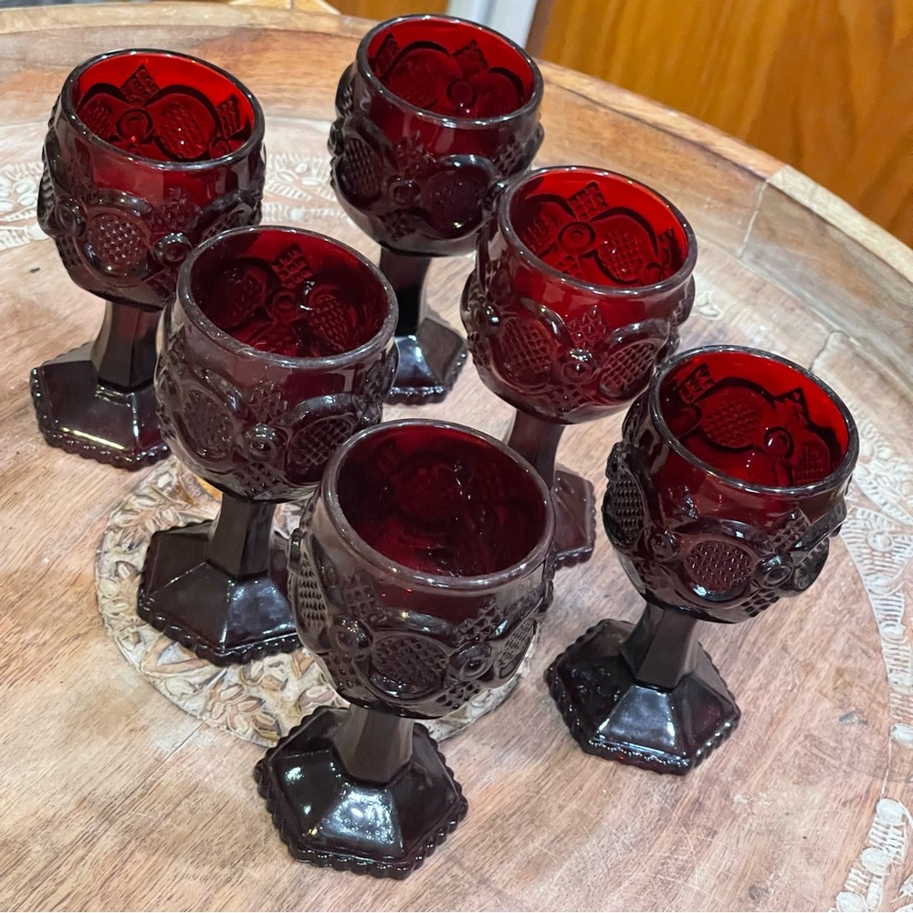 AVON 1876 CAPE COD COLLECTION Wine Goblets (set of 6)